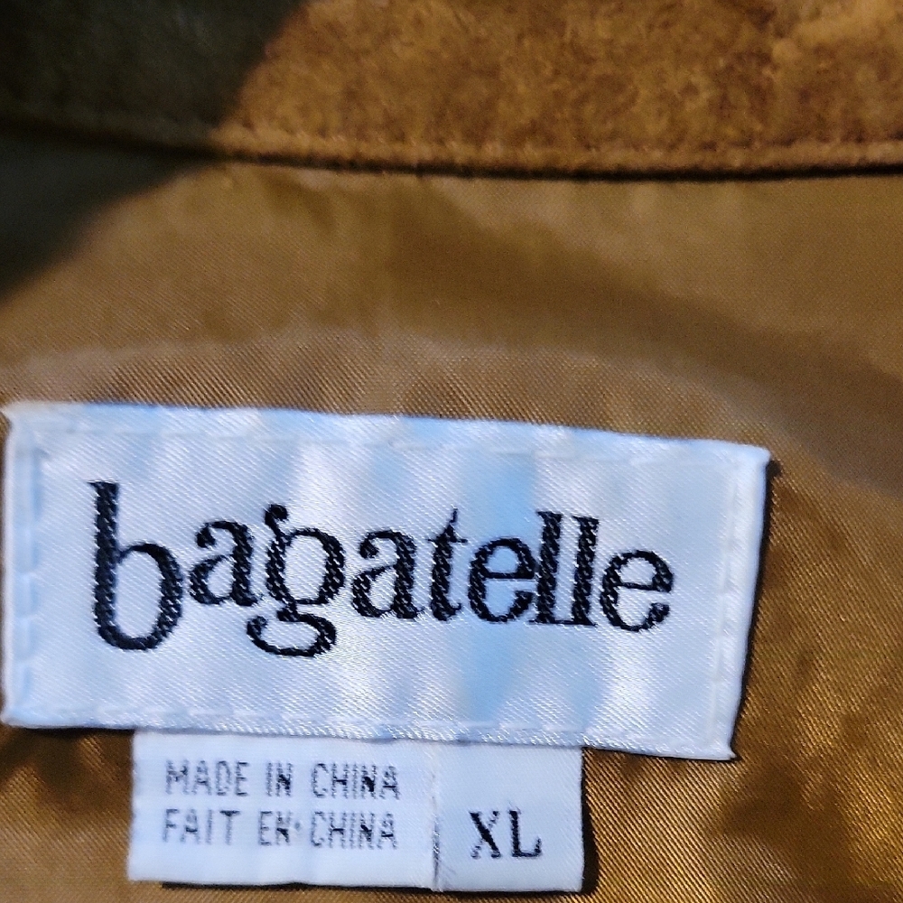 Vintage Caramel Brown Suede Boxy Button Down Shirt Jacket - XL - Picture 2 of 8